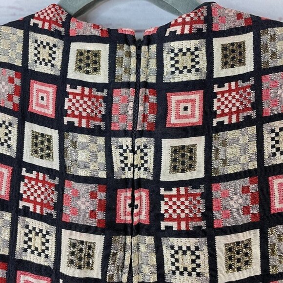 Vintage Nancy's‎ Women's Black Patchwork Long Sleeve Floor Length Dress Size S - Picture 4 of 8